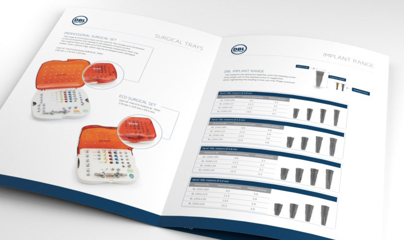 Denti System katalógus látványterve - nemzetközi márkaépítés