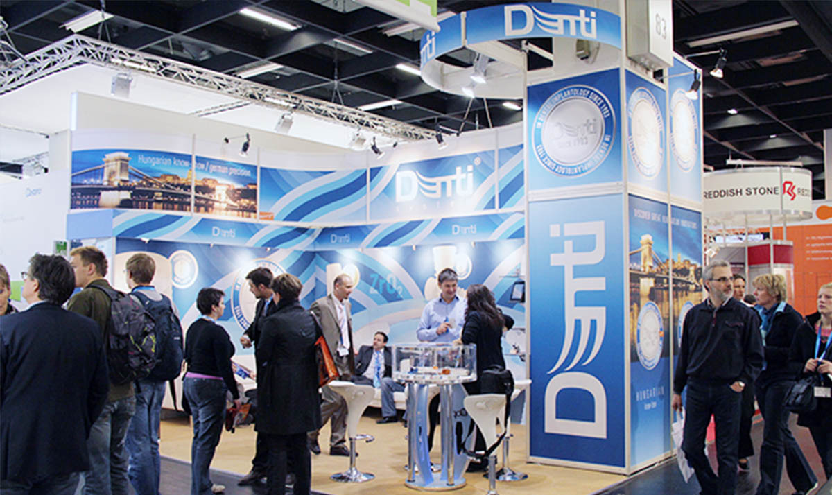 Denti system nemzetközi márkaépítés a kölni IDS Dental Show kiállításon